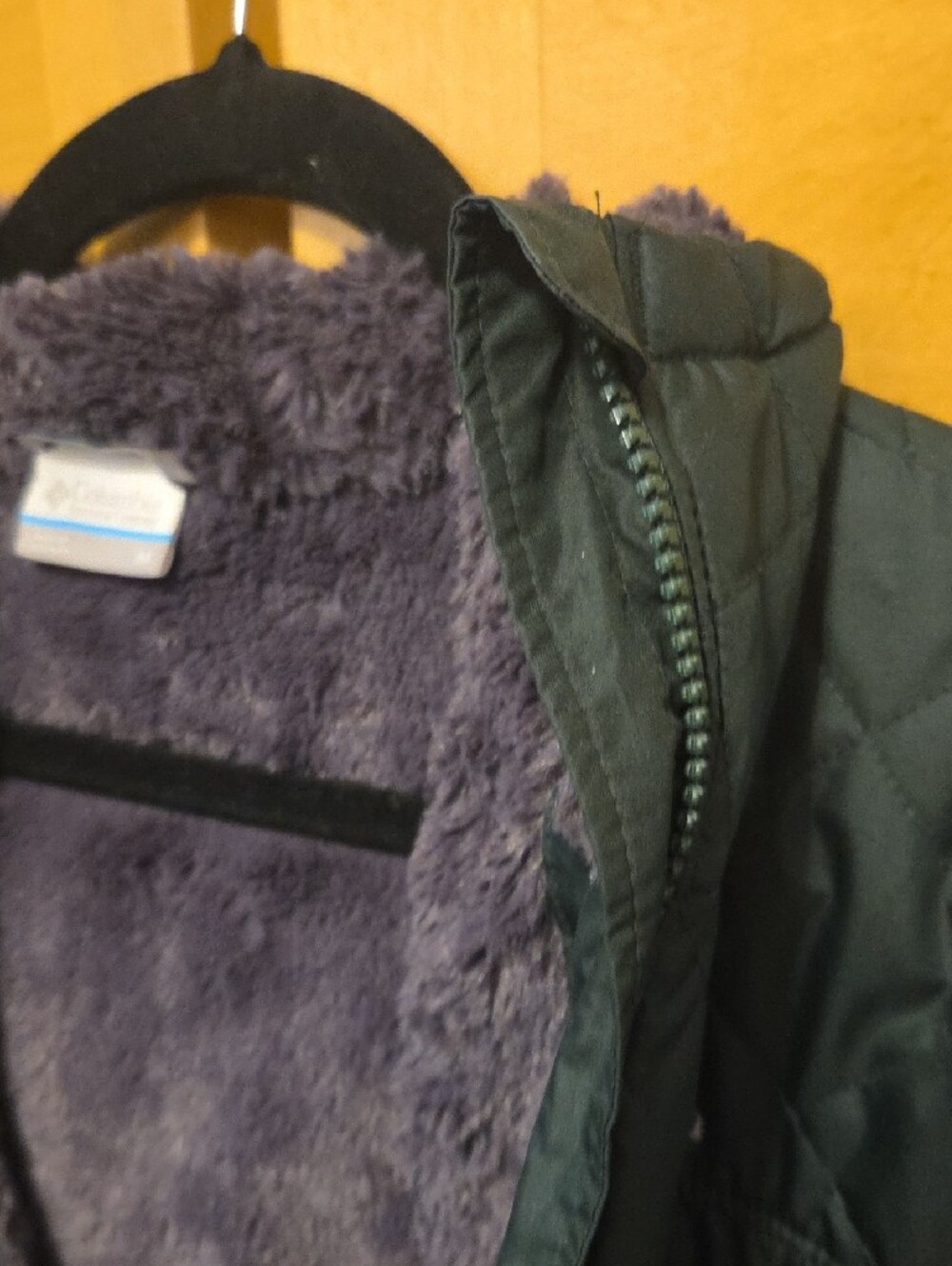 Women's Columbia Green Quilted Hooded Puffer Jacket - Picture 16 of 16